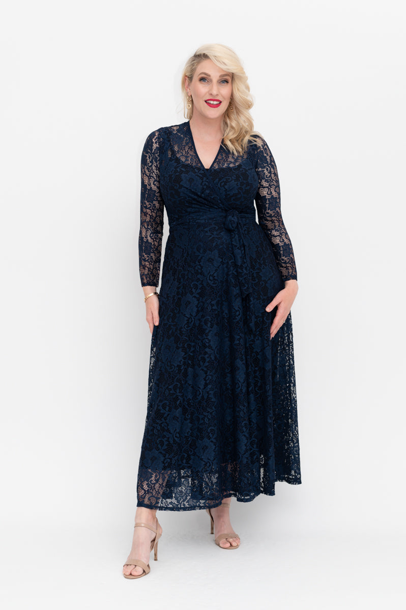 lace wrap dresses in maxi with slip dress midi with winter sleeve