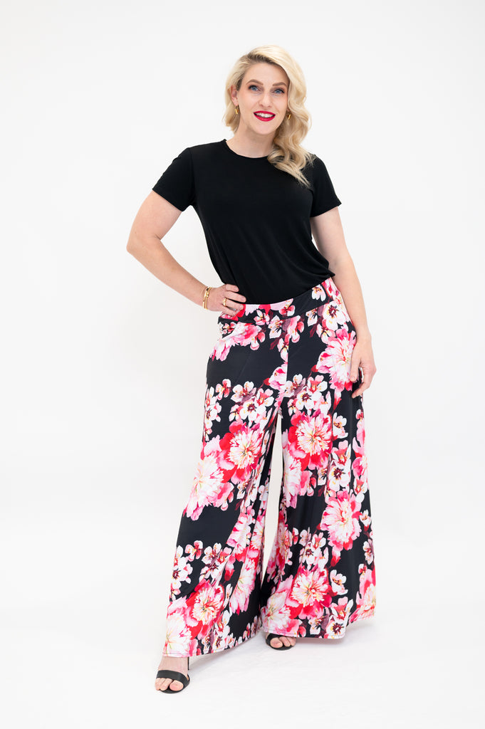 Palazzo pants front tall length 