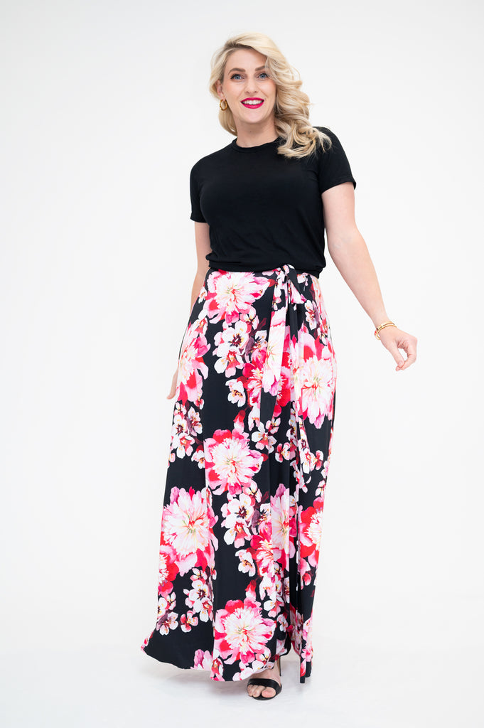 wrap skirt in a maxi length 