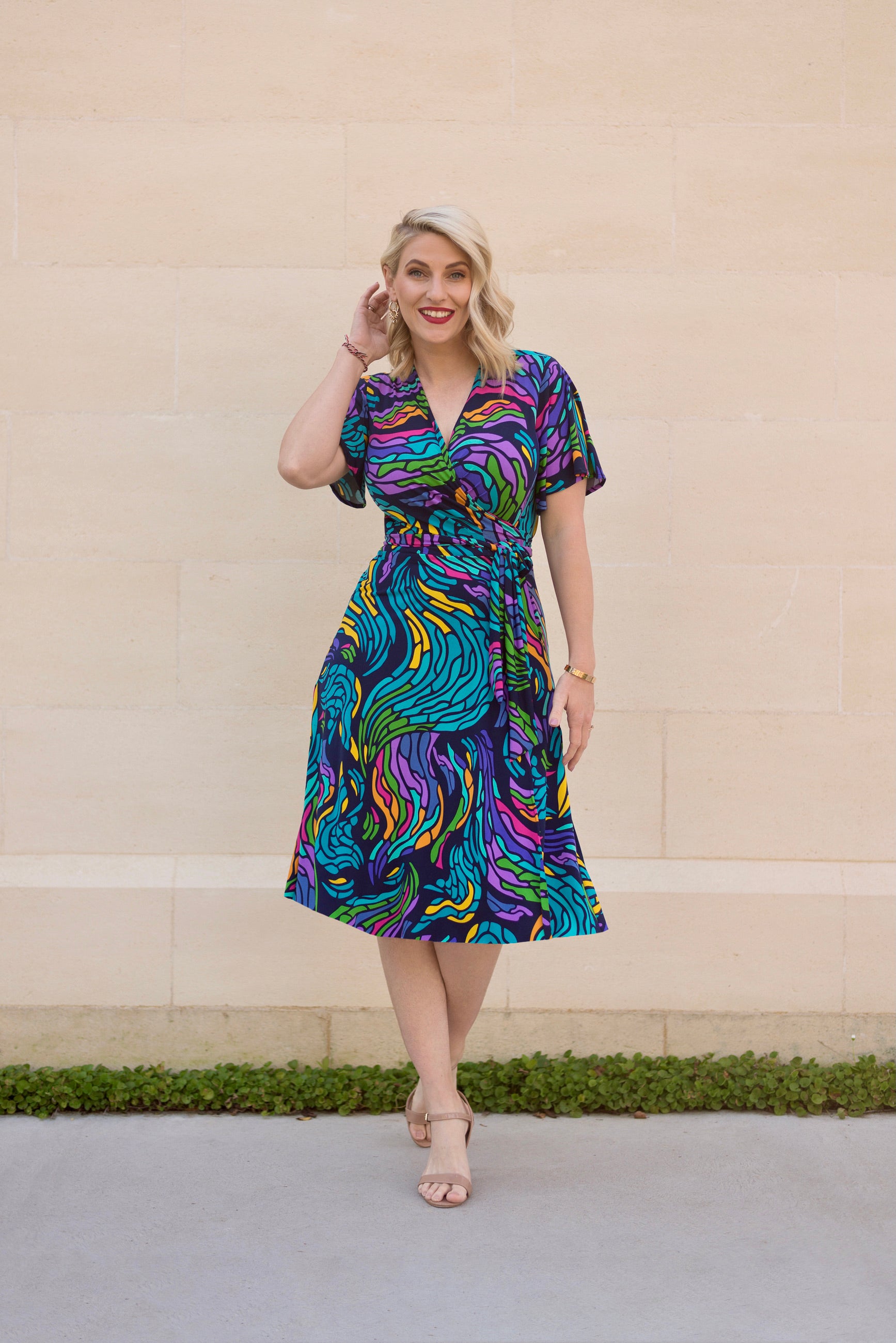 Samantha wrap dress discount
