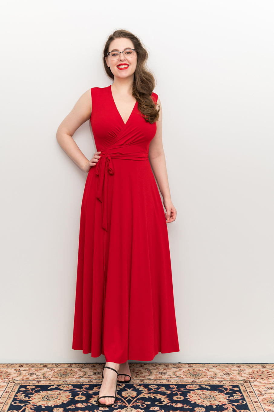 Next red wrap dress sales