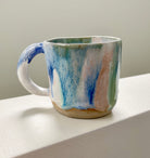 handmade mugs red