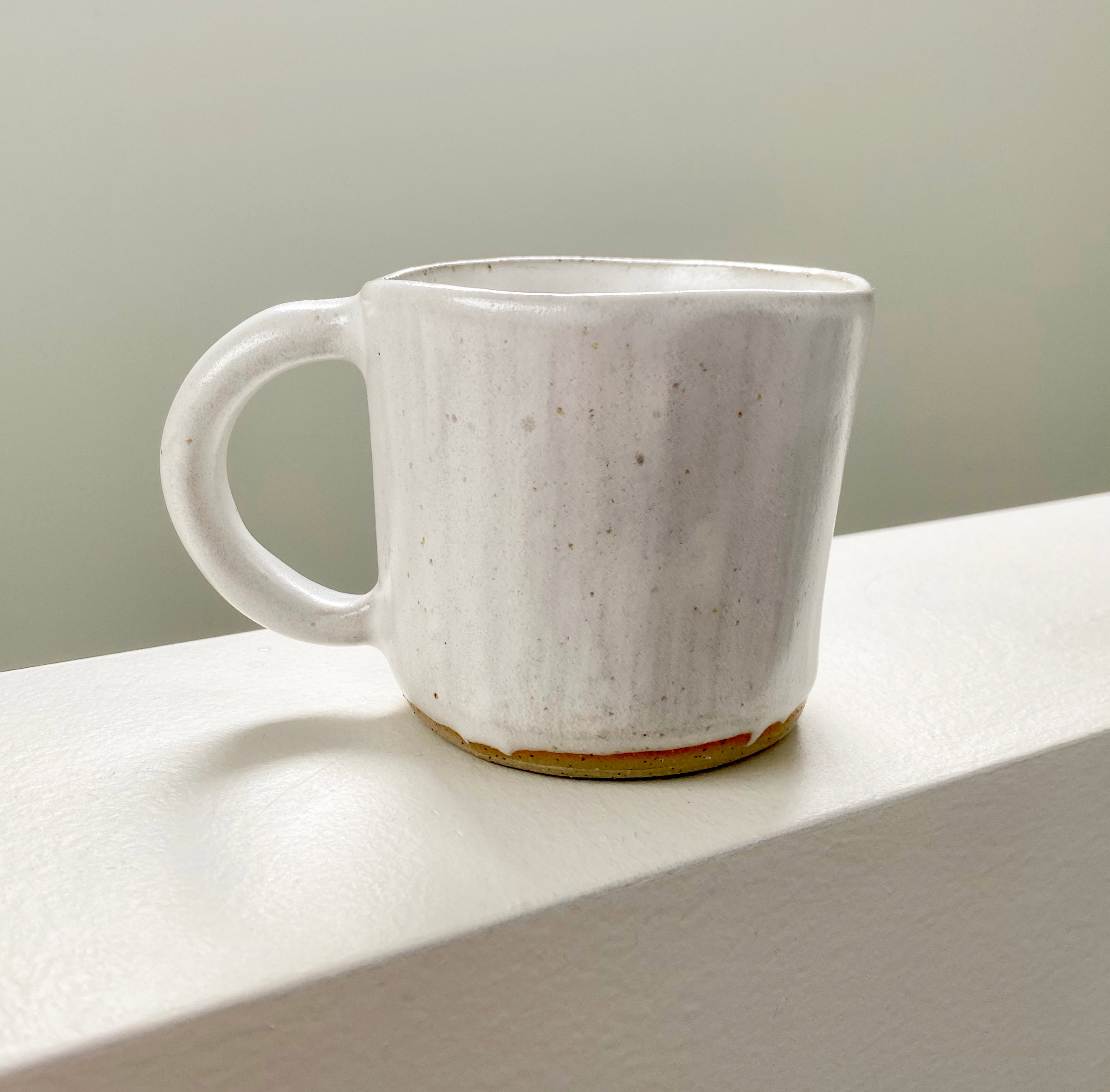 handmade mugs  white 